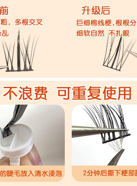 懒人太阳花假睫毛分段式自然仿真