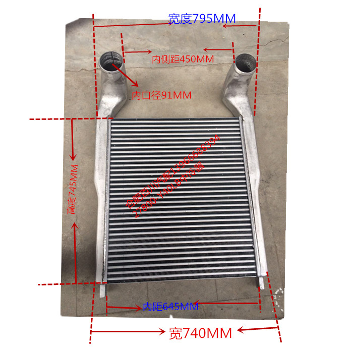 江淮格尔发重卡配件原厂发动机中冷器总成27800-Y40LB-图0