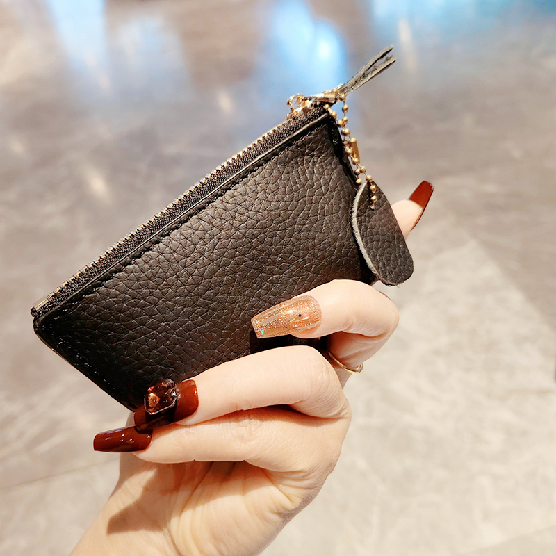 韩式ins爱心迷你零钱包高颜值镶钻旅行便携钥匙收纳卡包精致礼品 - 图1