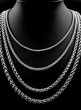 霸气钛钢嘻哈百搭粗长款龙骨链潮