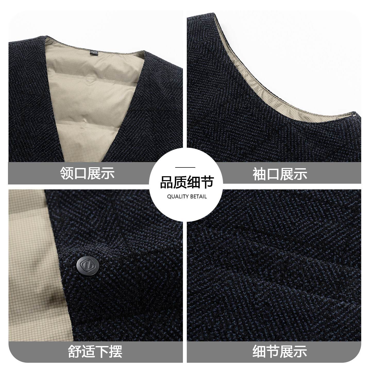 罗蒙2025冬季轻薄羽绒马甲男士商务休闲保暖内搭背心休闲坎肩上衣,淘宝优惠券,粉丝福利购,淘宝优惠卷