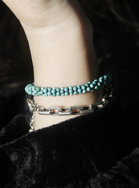 绿松石本命年红绳朱砂原创设计