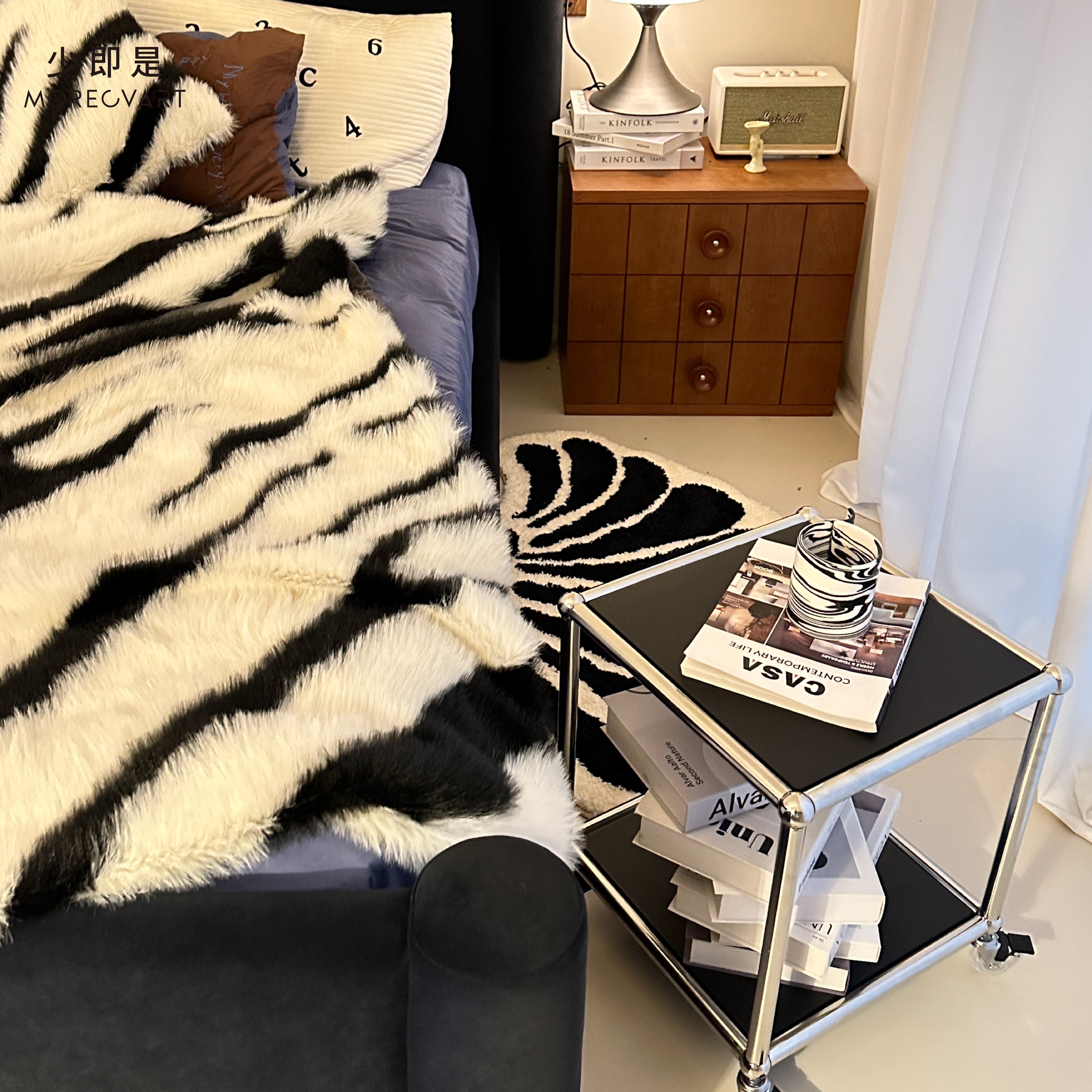 中古风茶几边几角几客厅沙发边柜床头柜可移动小户型不锈钢收纳柜,淘宝优惠券,粉丝福利购,淘宝优惠卷