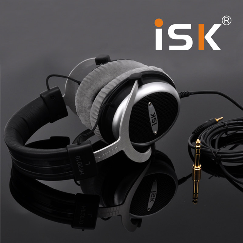 ISK HF-2010半开放头戴式监听耳机 主播声卡直播音乐录音棚dj耳麦