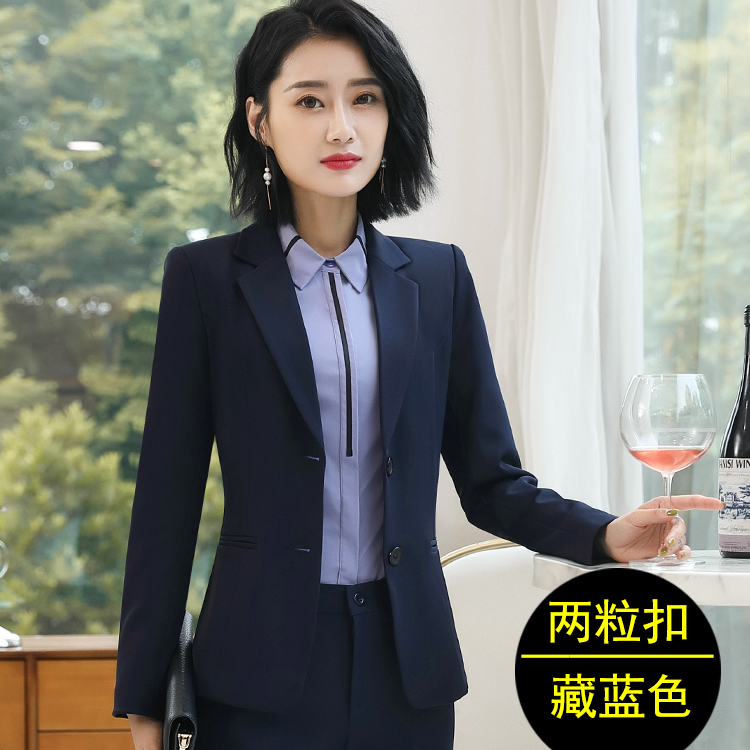 2024春秋黑色西装外套女职业装工作服正装女单件中年女士西服上衣