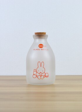 米菲牛奶瓶miffy磨砂玻璃