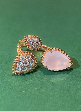 轻奢浪漫主义粉色系配饰戒指