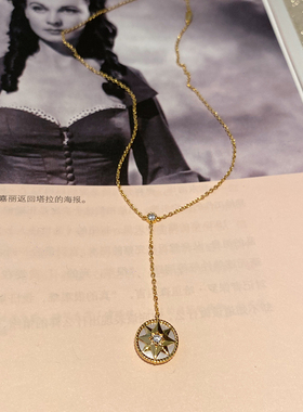 罗盘纯银Y字链性感锁骨链