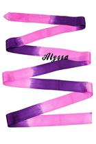 Alyssa Professional Artistic Gymnastics Ribbon (double colour) - without a stick with a stick