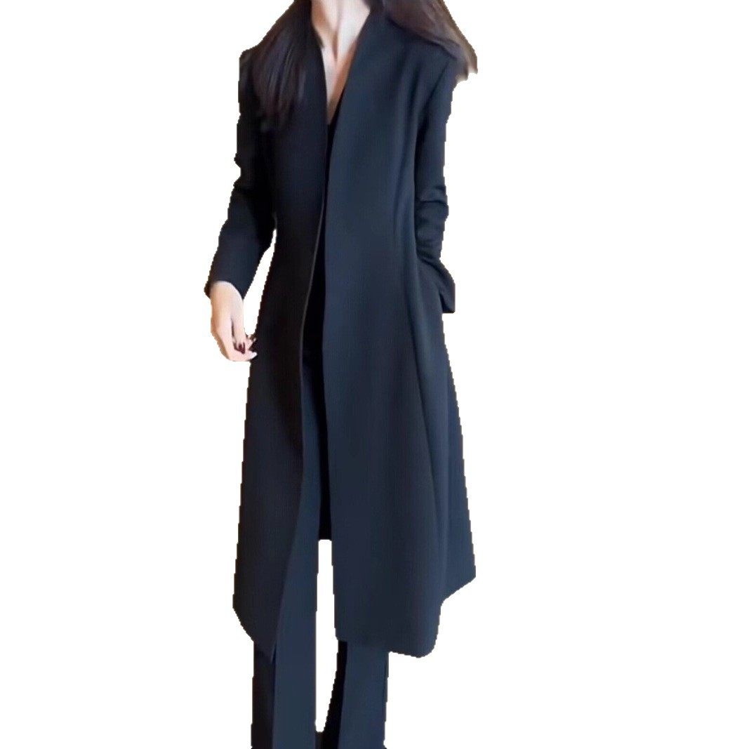 大码女装2025年春秋新款过膝风衣外套胖m200斤收腰显瘦大衣中长款,淘宝优惠券,粉丝福利购,淘宝优惠卷