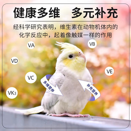 开元益生菌粉剂鸟用呵护肠道拉稀消化多元维生素鸟多维鹦鹉调理 - 图1