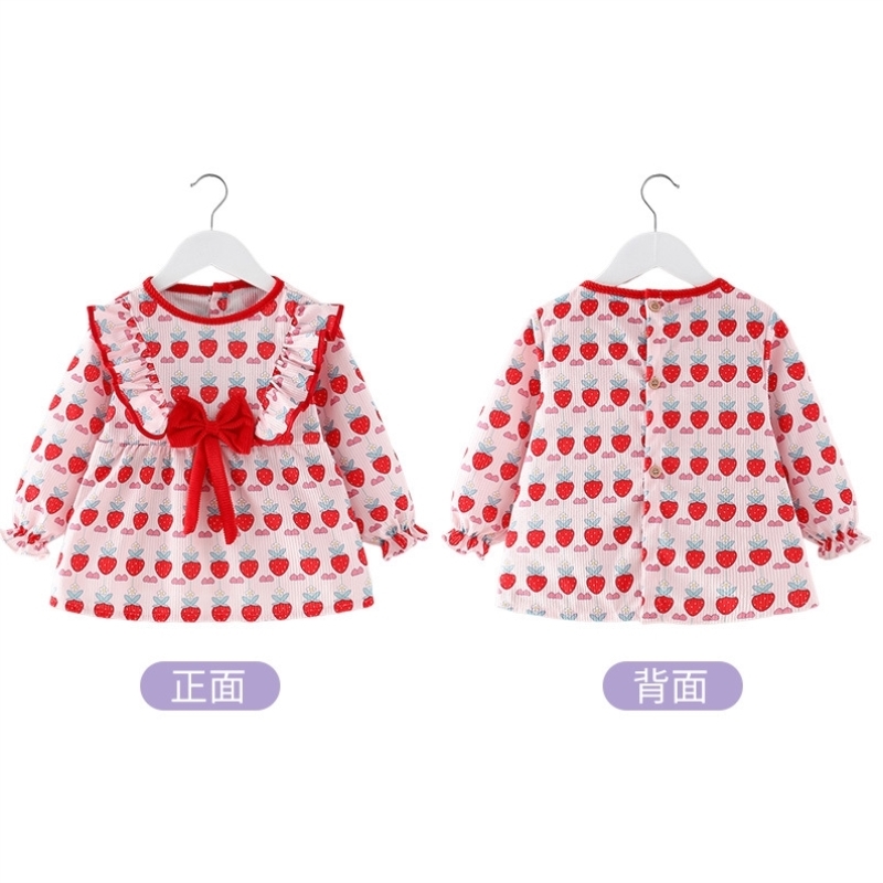 Coat for baby girl to wear outside for children to eat, bib and apron for princess, waterproof and anti-dirty, fashionable autumn and winter style for children to wear inside out
