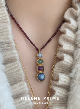 HELENEPRIME法国法式天然石项链