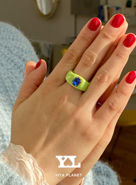 现货最后库存售完无补VitaPlanet韩国ylyl正品亚克力戒指小众指环
