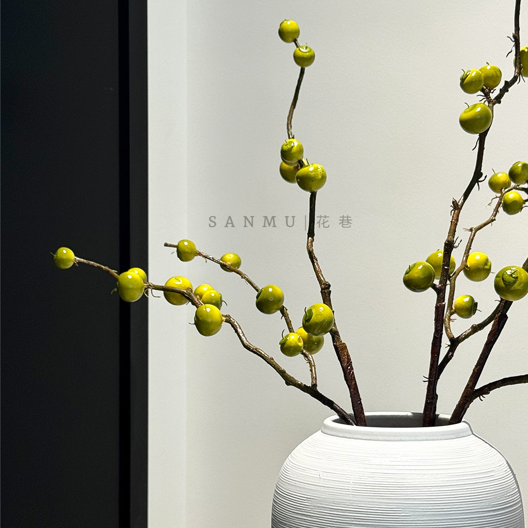 中古风仿真红莓果摆设摆件客厅餐厅装饰仿真花高级感圣诞新年摆件,淘宝优惠券,粉丝福利购,淘宝优惠卷