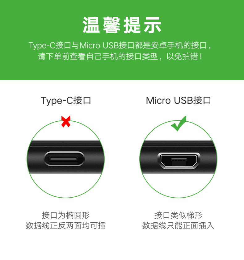 UGREEN绿联安卓数据线快充加长2米编织线microusb充电宝充电线 - 图0