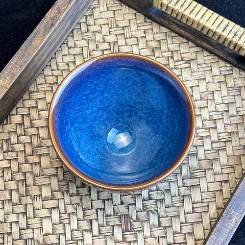 正宗星瀚回蓝福建建盏主人杯手工窑变天目盏高端家用茶盏精致茶杯 - 图0