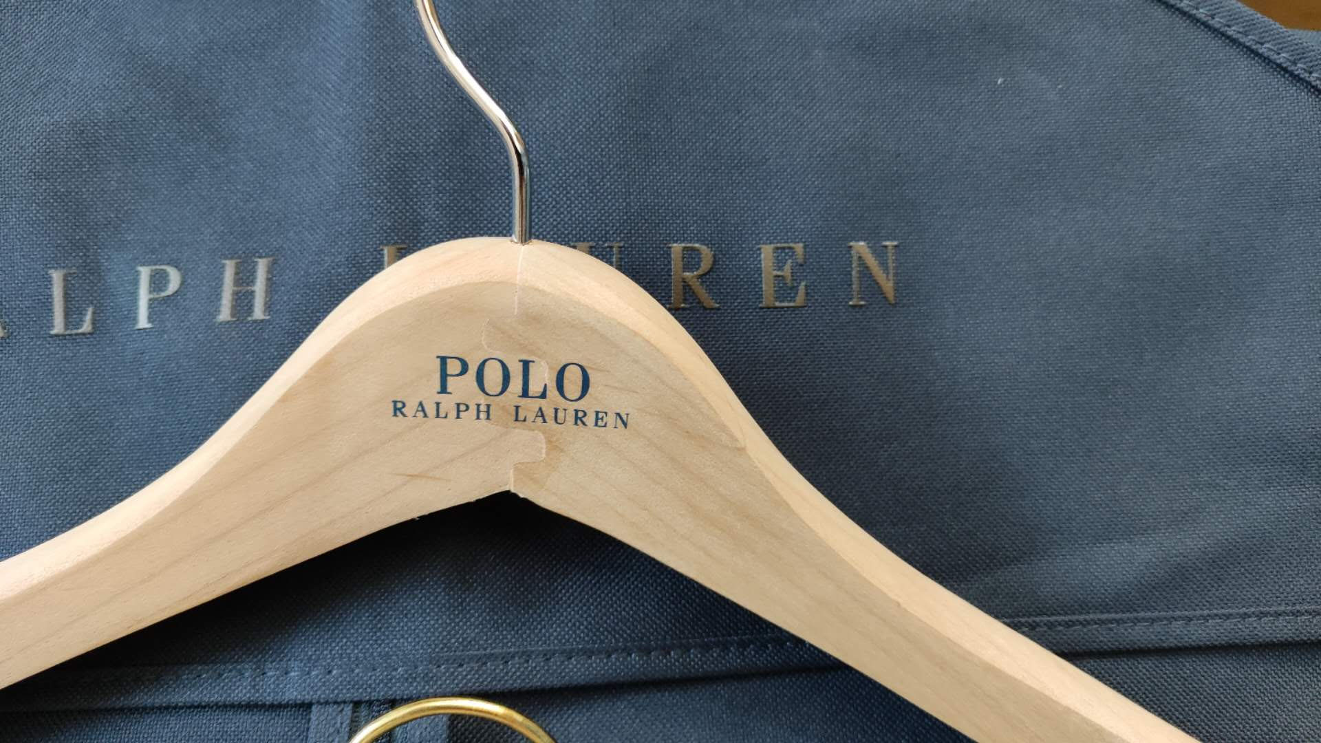 RALPH LAUREN POLO外套西服皮衣夹克大衣拉链防尘罩涂层木质衣架