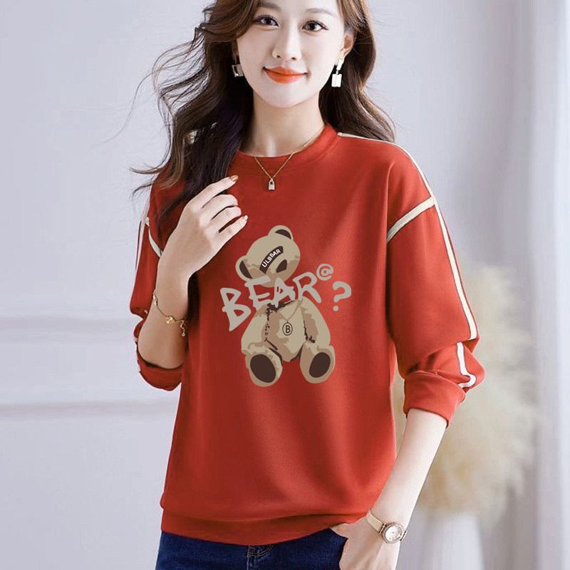 外贸一线品牌女装纯棉长袖印花卫衣女秋冬新款文艺宽松打底衫上衣,淘宝优惠券,粉丝福利购,淘宝优惠卷