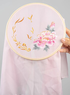 绣花竹绷刺绣成品舞蹈道具