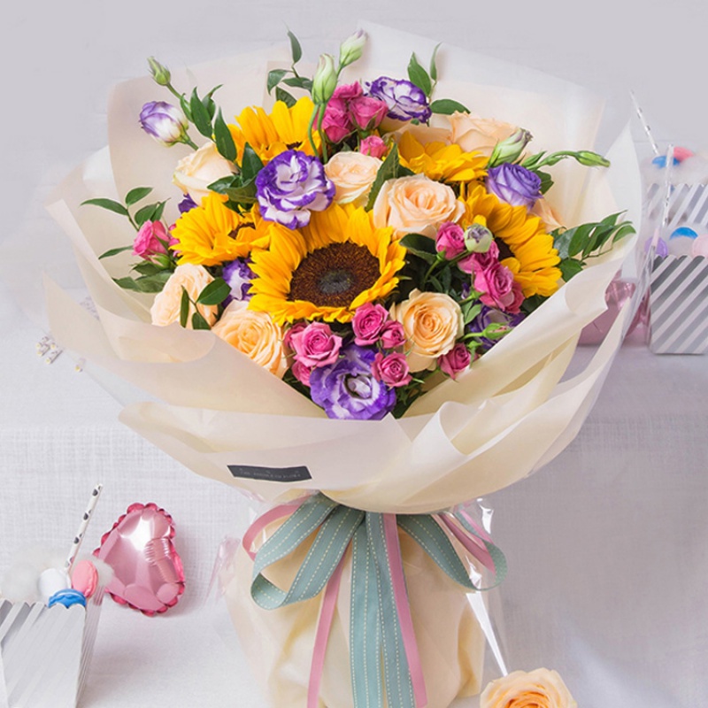 Hansu paper fog flower shop bouquet flower art wrapping pape - 图1