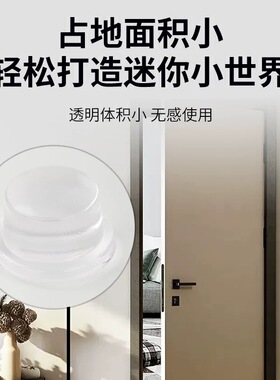 硅胶免打孔门挡门后玻璃浴室