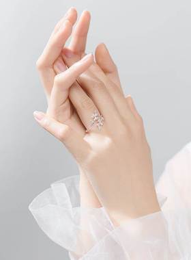 Simple Fashion Silver Color Feather Dolphin Adjustable Ring