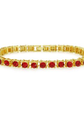 Men's Fashion Accessories Single Row Diamond Bracelet Bracel