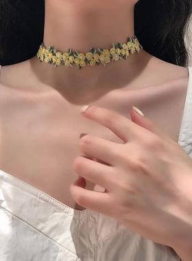 Sweet Flowers Lace Necklace Choker for Women Girls Good Qual