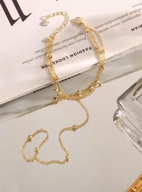 Simpliciy Muli-Layer Meal Beades Bracele for Women nd Gold S