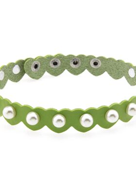 Punk Harajuku Personaliy nd Imiaion pearl Wavy shape Rives L