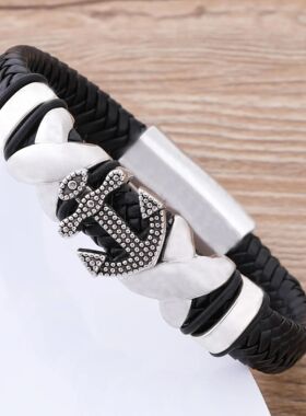 Punk Gohic Individualiy Simple Genleman Leaher rope Advanced