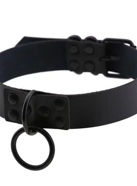 Dark Gohic Rock and roll Simple Individualiy Fashion Leaher