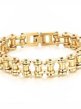 Stainless Steel Biker Chain Bracelet Mens Bracelet Link Chai