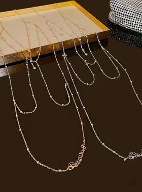 Chaem Shiny Rhinestones Tassel Sexy Chest Chain for Women Gi