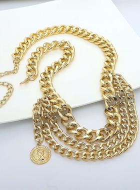 Tassel Gold Chain Belt For Women Dresses Designer Brand Luxu