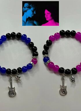 2Pcs/se Fashion Couple Beads Bracele Tv Girl Maching Bracele