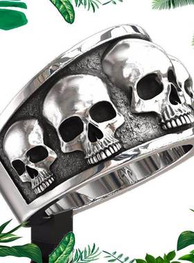New Alloy Punk Style Biker Skull Finger Ring Skeleton Men Wo