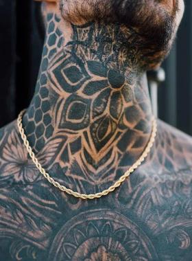 Rope Chain Necklace Men 2023 Classic New Handmade Stainless