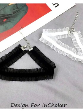 New Lace Collar Black White Necklace 2021 Black White Clavic