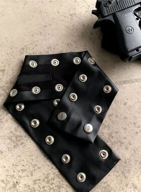 Leather Collar Punk Rock Choker Niche Wristband Necklace New