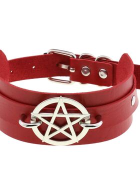 Punk Gohic Personaliy Exaggeraion Sexy Double layer Leaher S