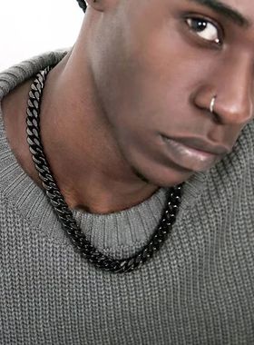 Basic Punk Stainless Steel 3,5,7mm Curb Cuban Necklaces For