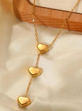 Sainless Seel Vinage Hear Pendan Necklaces for Women Classic
