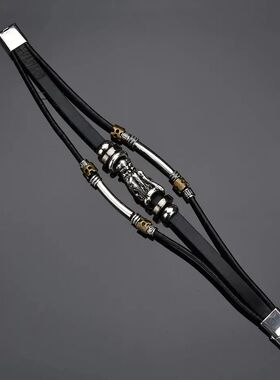 Individualiy Punk Gohic Exaggerae Bracele Cock Sainless seel
