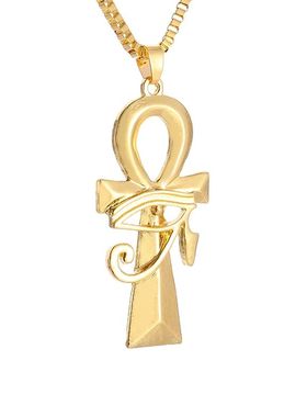 Ancient Egyptian Eye of Horus Ankh Cross Pendant Key of Life