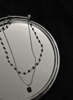 Women Choker Necklace Double Layer Beads Necklace Gift for F