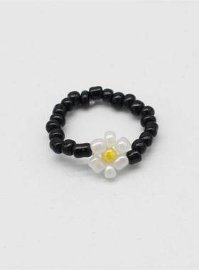 15 Style Korean Cute Colorful Bohemia Small Flower Ring Hand