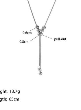 Sainless Seel Necklace for Women Punk Silver Color Small Cir