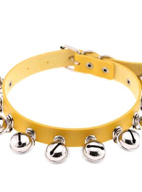 Punk Gohic Personaliy Exaggeraion Bell Mulicolored Leaher Sa